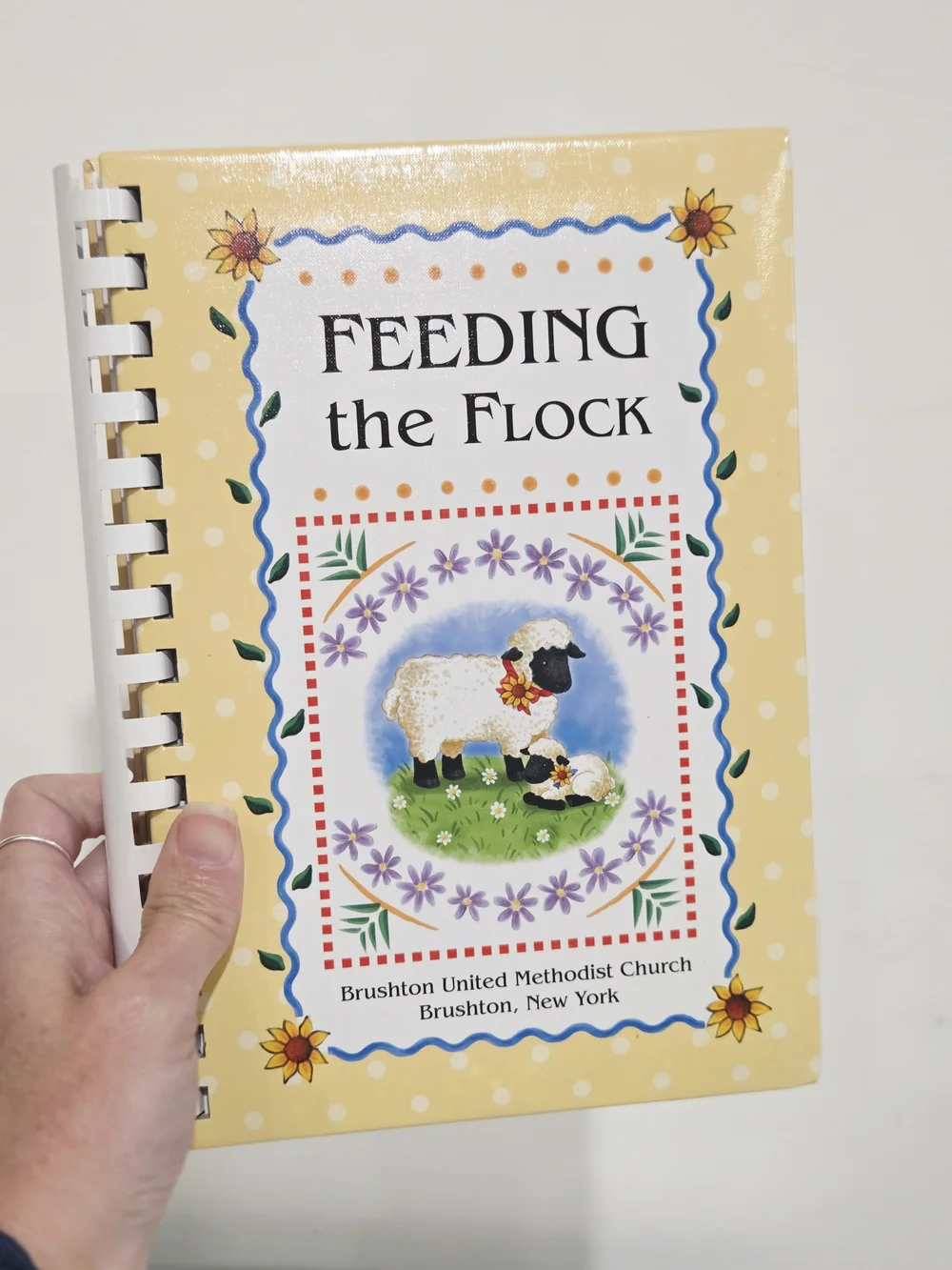 Feeding the Flock Cookbook - Yellow Spiral-Bound Community Recipes